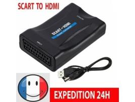 1080P Hd Scart Scart para Hdmi Conversor Adaptador de Áudio e Vídeo de Tv ISONIX