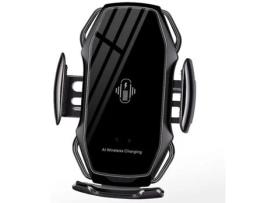 Carregador Sem Carro Sensor Toque Retrátil para Apple, Samsung RADIODDITY Preto