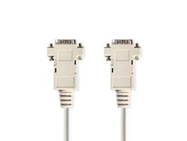 Vga Cable Vga Male Vga Male Nickel Plated Maximum Resolution: 1024X768 2.00 M Round Abs Ivory Label NEDIS