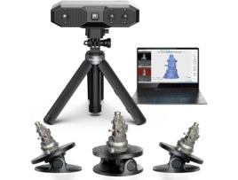 Scanner 3D REVOPOINT Mini 2 para Impressora 3D com Plataforma Giratória e Tripé Precisão de 0 02 Mm Velocidade de 16 Fps Antivibração