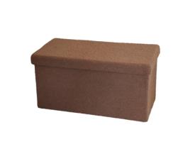 BANQUETA FLURRY MY DEKOR CASTANHA 76X38X38 CM