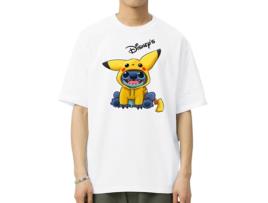 T-Shirt de Homem VREEL Puntada Disney Algodão Branco (L)
