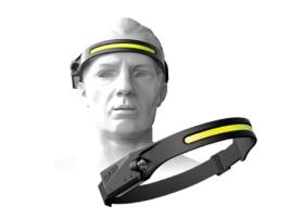 Lanterna de cabeça recarregável com sensor de movimento e luz de cabeça para caminhadas MLJSH