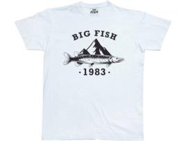 T-shirt BIG FISH Algodão Homem (L - Branco)