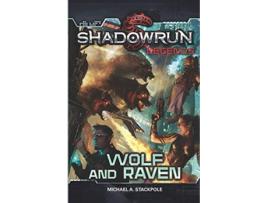 Livro Shadowrun Legends Wolf and Raven de Michael A Stackpole (Inglês)