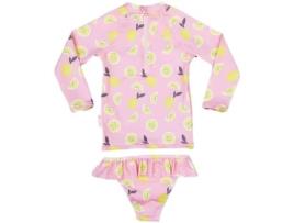 Battern Girl 2 Tinpes Suit de Manga Lont Limonade Pink BADAWII