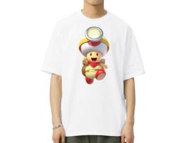 T-Shirt Consola de Homem VREEL Algodão Branco (L)