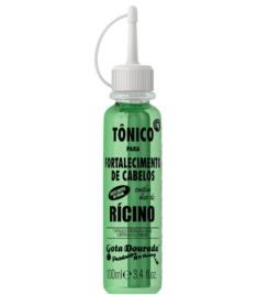 Gota Dourada Tonico Ricino Para Fortalecimento de Cabelo Com Extrato de Alho 100Ml