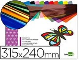 Bloco Trabalhos Manuais Celofane Folio 10F Sortido