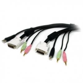 CABLE KVM USB DVI 4 EN 1 CON AUDIO