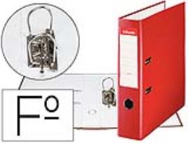 Aquivador de Alavanca  Carton Forrado PVC Folio Lomo de 75mm c/ Rado Vermelho