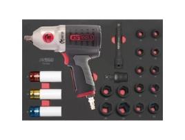 Módulo de Soquete e Chave de Impacto Pneumática 1/2 20 Peças Ks Tools 712.1020 KSTOOLS