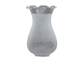 Abajur de Vidro Merida 19X13Cm Fosco Boca 5Cm
