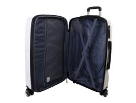 BENZI Mala de Viagem / Trolley Grande 75Cm 4 Rodas Exp Bz5711 Branca