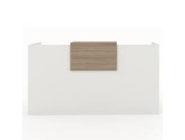 Expositor de Receção e Escritório. Fácil Montagem. 200X105X50Cm com Fechos Laterais e Guarnição 69X40Cm. Cor Roble. Fabricado em Espanha. OFICIT
