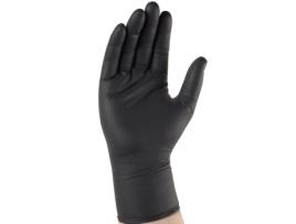 Luvas de Nitrila Singer Freres Pretas Caixa com 100 Tamanho 9-10 Xl Auu500091 SF SINGER FRERES