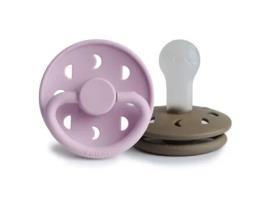 Chupeta FRIGG Block Silicone Moon Phase 0 Meses 2 Unidades