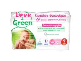 Fralda Hipoalergênica 46 Tamanho 4 7-14 kg LOVE & GREEN