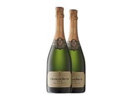 Espumante GRAHAM BECK Cap Classique Brut Western Cape (0.75 L - 2 Unidades)