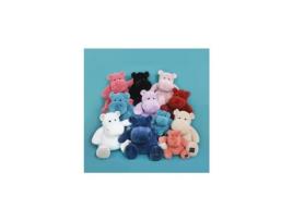 Brinquedo de Pelúcia Hipopótamo 25 Cm Rosa Bear Story para Crianças Multicolorido HISTOIRE D'OURS