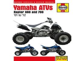 Livro Yamaha Raptor 660 700 ATVs Haynes Repair Manual de Haynes (Inglês)