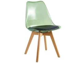 WEHOME Cadeiras Verdes Transparentes de Design Moderno Linda