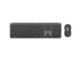 Teclado e Rato LOGITECH MK950 (Grafite - Aço - Bluetooth - Bluetooth - Qwerty espanhol)