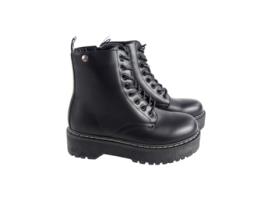 Botins de Mulher ISTERIA Militar Musa Platform Preto (39)