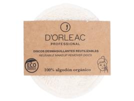 Discos removedores de maquiagem de algodão 1 unidade D'ORLEAC