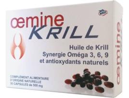 Suplemento Alimentar OEMINE Krill Anti-Oxidante Puro (30 cápsulas de 500mg)