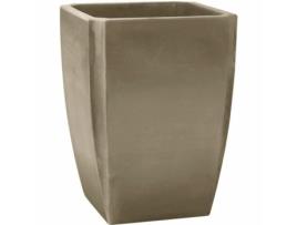 Vaso ECOLUX Ø 47 Cm Cinzento Plástico Quadrado