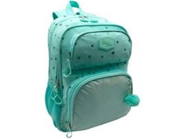 Mochila Escolar BLIN-BLIN Turquesa 42 x 31 x 17 cm Corações