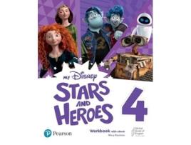 Livro My Disney Stars Heroes Level 4 Workbook With Ebook de Pearson (Português)