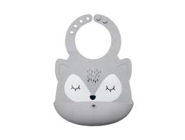 Babador de Silicone Fox Cinza TINY TWINKLE