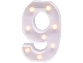Letras com Luzes Led para Decoração de Interiores VOINEE 9