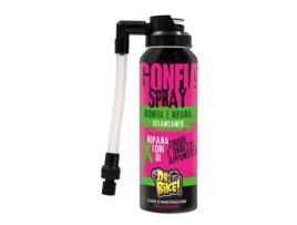 Inflar Spray de Reparo Universal 125Ml Transparentedr Bike Ciclo