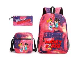 KOHREE Conjunto de Três Peças de Mochila de Estudante Do Mickey Mouse