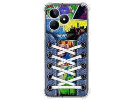Capa Design para Realme Note 50 TUMUNDOSMARTPHONE Silicone Anti-Choque Multicor