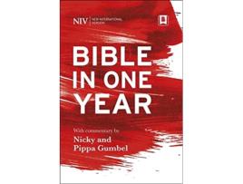 Livro NIV Bible in One Year with Commentary by Nicky and Pippa Gumbel de Nicky Gumbel (Inglês - Capa Dura)