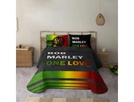 Colcha Bouti Estampada Cama 135 Microfibra na Espanha One Love MARLEY