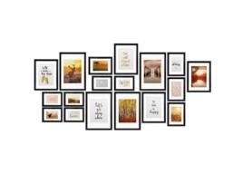 Porta-Retratos Paixão Mdf Preto 18 Unid. BOMOE