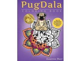 Livro PugDala Coloring Book de Laurren Darr (Inglês)