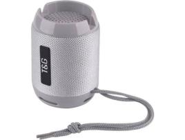 Coluna Bluetooth RITTEREC TG129C (Prateado - 5 W - Alcance: até 10 m)