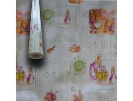 Rolo de 20 Metros A140Cm de Toalha de Mesa Oleada em Pvc para Residências Festas Pizzarias Coelhos TEYKOS