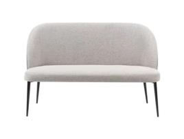 Sofá de 2 lugares BELIANI Osby de Poliéster Cinzento 130x49x85