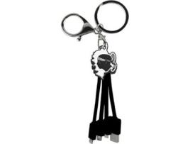 YELLO KOKO Cabo 3 em 1 Andy Usb A/Micro Usb Usb C Lightning 0 15M Córsega Preto