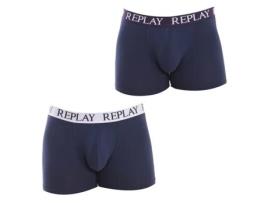 Boxers de Homem REPLAY UNDERWEAR Azul (2XL)
