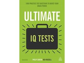 Livro Ultimate IQ Tests de Ken Russell e Philip Carter (Inglês - Capa Dura)