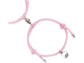 Conjunto de Pulseira com Íman Pulseira de Casal Rosa Pulseira Feminina Pulseira Masculina Presente Romântico Pulseira Da Amizade MERKLOOS