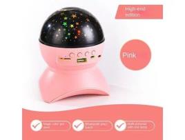 Altifalante Bluetooth com Luz Colorida para Casa Ktv Flash Light BDL23 Rosa
